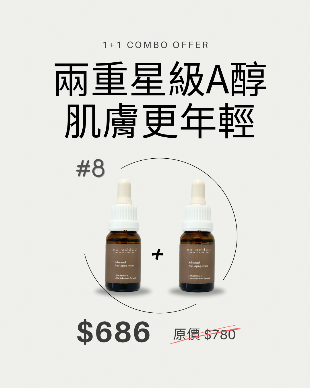 兩重星級A醇 肌膚更年輕飽滿 X2 no added limited